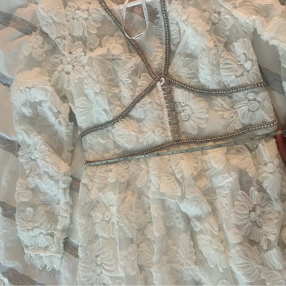 Self-Portrait Ivory Lace Maxi Dress - Picture 7 of 11